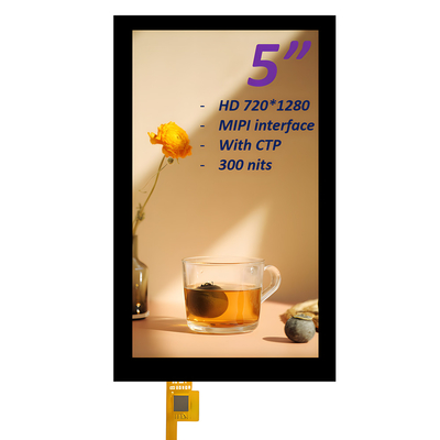 صفحه نمایش LCD TFT 5 اینچی، صفحه نمایش LCD 5 اینچی 720*1280 پیکسل رابط MIPI