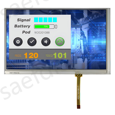 صفحه نمایش LCD 7 اینچی TFT Innolux AT070TN83 800x480 نقاط 40 پین رابط RGB با RTP
