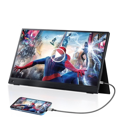 FHD 1920*1080 مانیتور لمسی قابل حمل 15.6 اینچی IPS برای حالت های نمایش انعطاف پذیر و زاویه دید گسترده