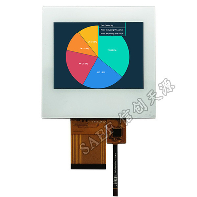 نمایشگر QVGA 3.5 اینچی PCAP TFT 320x240 Landscape RGB Touch Screen HX8238 54 Pin