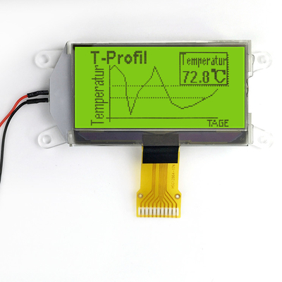 صفحه نمایش LCD گرافیکی استاندارد COG 128X64 Dot Matrix ST7565 SPI STN حالت زرد سبز