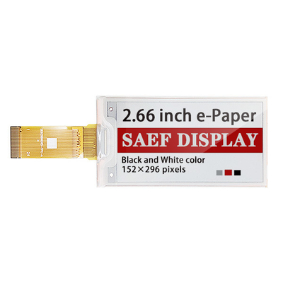 پنل جوهر E 2.66 اینچی 3 رنگ، صفحه نمایش کاغذ الکترونیکی رابط SPI