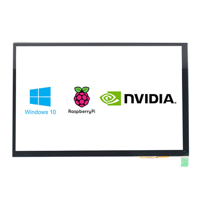 صفحه نمایش لمسی PCAP 300cd/m2-1000cd/m2 10.1 اینچ HDMI با Raspberry Pi سازگار