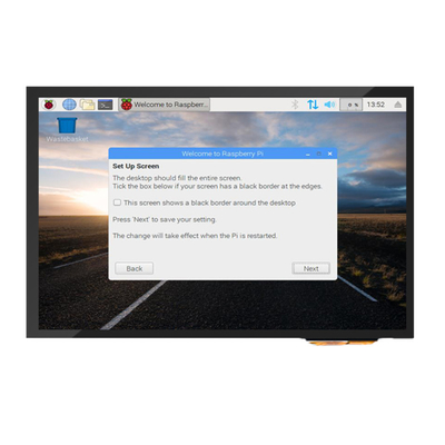 صفحه نمایش لمسی PCAP 300cd/m2-1000cd/m2 10.1 اینچ HDMI با Raspberry Pi سازگار