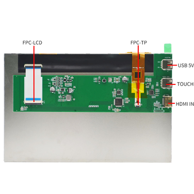 صفحه نمایش لمسی PCAP 300cd/m2-1000cd/m2 10.1 اینچ HDMI با Raspberry Pi سازگار