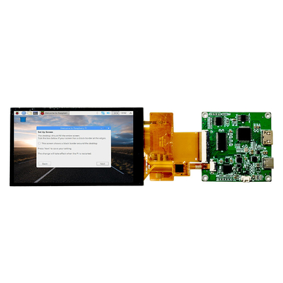 صفحه نمایش لمسی خازنی HDMI Raspberry Pi 4 Dsi 4.3 اینچی با زاویه دید کامل 800x480