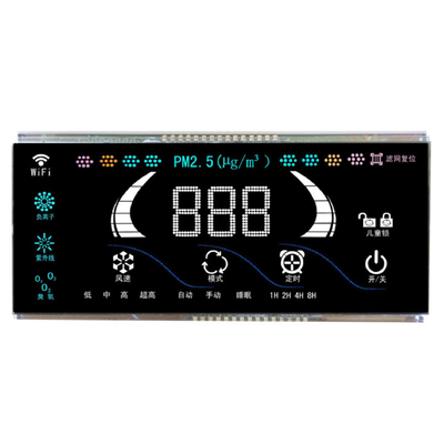 دستگاه ضد عفونی کننده آنیون اوزون، کنترل کننده هوای تازه، صفحه نمایش LCD سیاه VA
