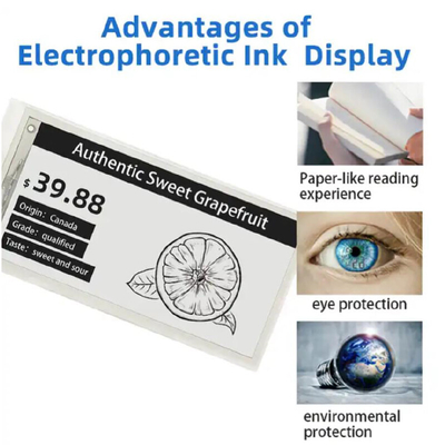 2.9 اینچ ESL صفحه نمایش الکترونیکی Epaper Eink برچسب قیمت دیجیتال برچسب قفسه