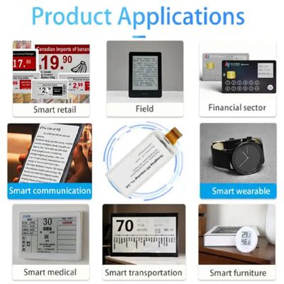 رفرش سریع Eink 2.9 اینچ 296x128 رزولوشن سیاه سفید قرمز E-Ink Epaper Display Module