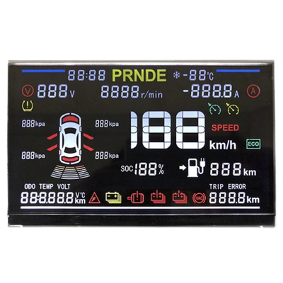 صفحه نمایش LCD بخش سفارشی برای لیفتراک اندازه گیری دسته نمایش شماره، صفحه نمایش LCD تک رنگ
