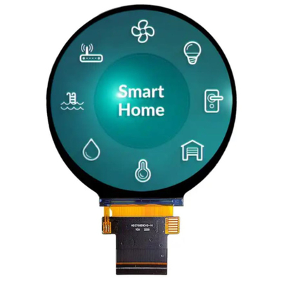 2.8 اینچ 480x480 ماژول نمایش LCD TFT گرد با Tst -30 °C تا 80 °C و 40pin ST7701S SPI RGB Interface