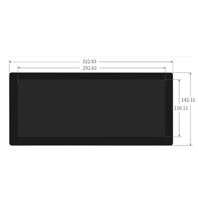 صفحه نمایش استریپ بار LCD 12.3 اینچی با CTP، رابط HDMI از Raspberry Pi، ویندوز، Jetson Nano پشتیبانی می کند