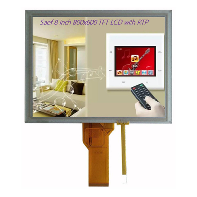 8 اینچ TFT-LCD برای سیستم های جاسازی شده و دستگاه های صنعتی، صفحه نمایش LCD TFT 8 "800x600 RGB 50 پین با لمس مقاوم
