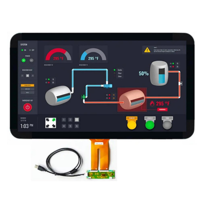 نور خورشید قابل خواندن 21.5 اینچ صفحه نمایش LCD TFT با صفحه نمایش لمسی USB، صفحه نمایش TFT صنعتی چین 21.5 اینچ