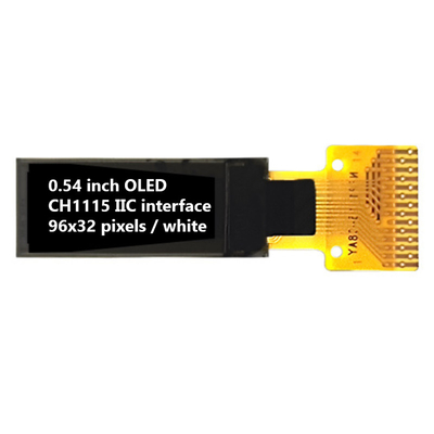 0.54 اینچ I2C OLED نمایشگر 96x32 پیکسل 60cd / M2 تمام زاویه های مشاهده