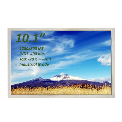 صفحه نمایش صنعتی TFT 8 بیتی LVDS 10.1 اینچ RGB 1280x800 پیکسل 40 پین