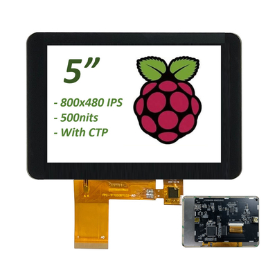 صفحه نمایش لمسی 5 اینچی Raspberry Pi سازگار با HDMI TFT 800x480 IPS
