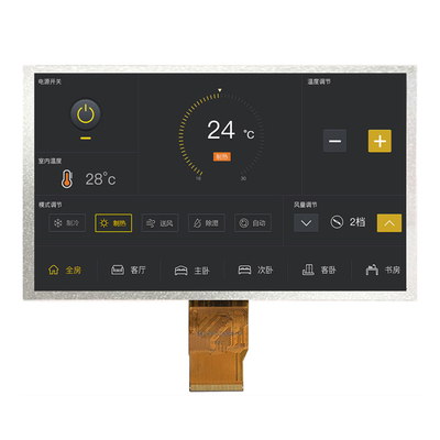 صفحه نمایش LCD 7 اینچ 40 پین LVDS TFT CTP اختیاری 1024x600 پیکسل