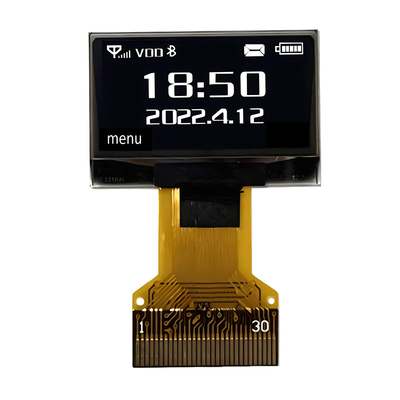 0.96 اینچ ماژول صفحه نمایش OLED تک رنگ 128x64 Dot ZIF Connection