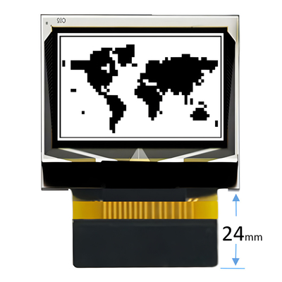 0.42 اینچ صفحه نمایش کوچک OLED 72x40 گرافیک ZIF اتصال SPI و IIC رابط