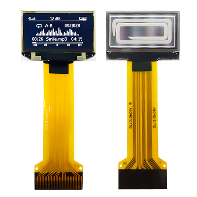 0.96 اینچ 30 پین ZIF کانکتور صفحه نمایش نازک OLED 128x64 Dot Matrix SPI I2C