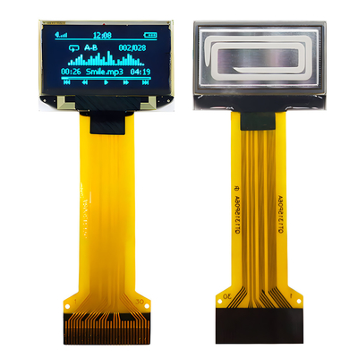 0.96 اینچ 30 پین ZIF کانکتور صفحه نمایش نازک OLED 128x64 Dot Matrix SPI I2C
