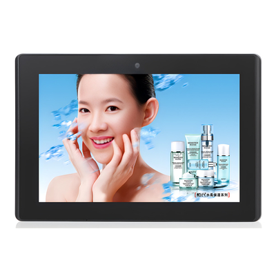 صفحه نمایش تبلیغاتی اندرویدی 10 اینچی دیواری با 1280x800 Multi Touch Wifi POE RJ45 Port LCD
