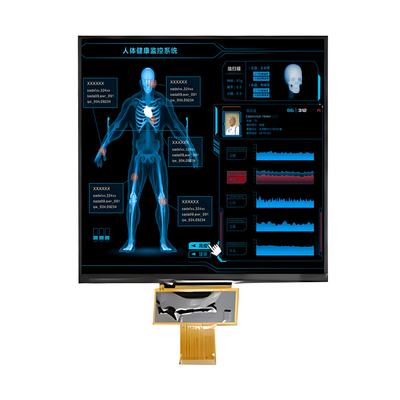 صفحه LCD روشنایی بالا 1000 نیت 7.6 اینچ IPS مربع TFT LCD نمایش 800x800 نقطه با رابط MIPI