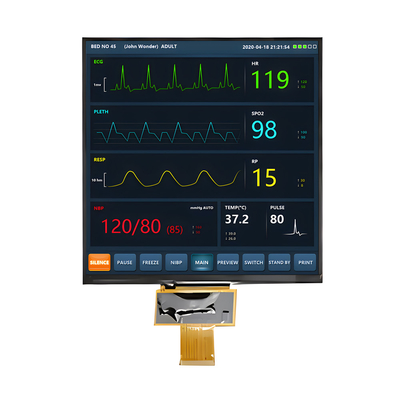 نور خورشید قابل خواندن 7.6 اینچ صفحه نمایش LCD TFT 1000 Nits 800x800 پیکسل صفحه نمایش IPS مربع