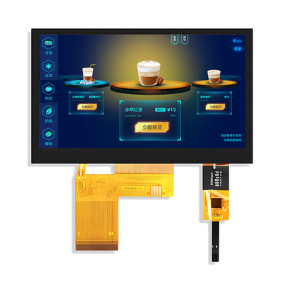 4.3 اینچ 800x480 نقطه PCAP صفحه نمایش TFT ظرفیت صفحه لمسی رابط RGB