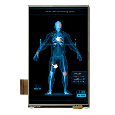 قیمت کارخانه 4.3 اینچ RGB TFT نمایش 480x800 پیکسل LCD عمودی با صفحه لمسی مقاوم