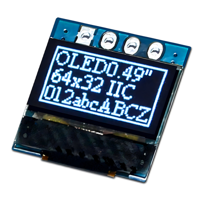 0صفحه نمایش گرافیکی OLED 49 اینچی با 4 پین سرفصل SSD1315 پشتیبانی رابط I2C