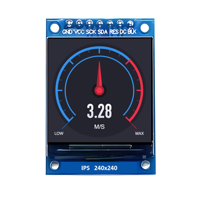 1.3" 1.33 اینچ صفحه نمایش LCD TFT 240x240 پیکسل راننده رابط فرعی سریال SPI