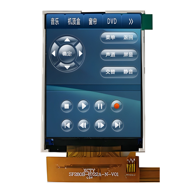 2.8 اینچ TFT LCD Display تولید کننده چین 240x320 نقطه TN SPI سریال رابط