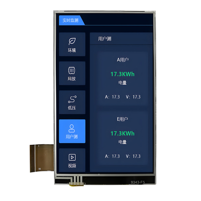 صفحه نمایش 4 اینچی لمسی TFT LCD چین عرضه کارخانه رابط RGB