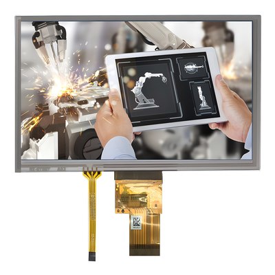 رابط RGB 9 اینچ TFT LCD 800*480 نقطه با صفحه لمسی مقاوم