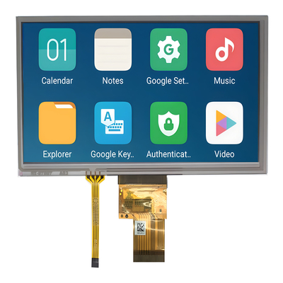 رابط RGB 9 اینچ TFT LCD 800*480 نقطه با صفحه لمسی مقاوم