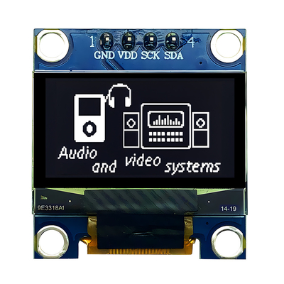 0ماژول صفحه نمایش OLED 96 اینچی 12864 128X64 IIC I2C درایور 4 پین برای Raspberry Pi Arduino
