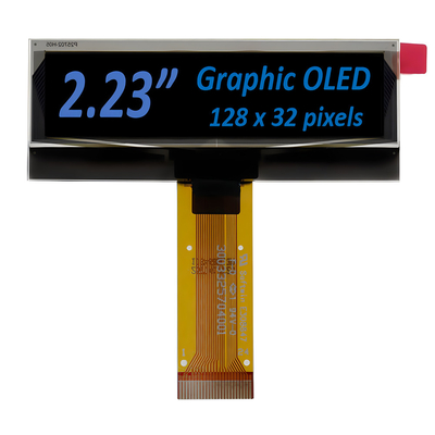 2.23 اینچ ماژول صفحه نمایش OLED 128 * 32 نقطه ماتریس صفحه نمایش PMOLED SSD1305 راننده 24Pin