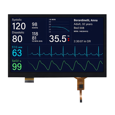 ماژول صفحه نمایش TFT لمسی 7 اینچ ظرفیت 1024x600 IPS رابط MIPI درجه خودرو