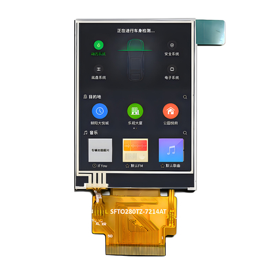 نور خورشید قابل خواندن 2.8 اینچ IPS TFT LCD با صفحه لمسی مقاوم 240 X 320 نقطه