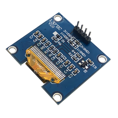 1.3-اینچ 128x64 Dot Matrix OLED 4-Pin IIC I2C رابط SH1106 راننده IC گزینه های فونت سفید / آبی