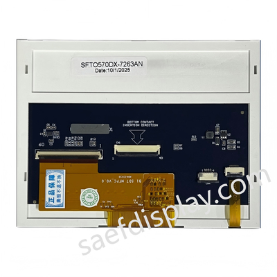 5ماژول نمایش TFT IPS 7 اینچی با وضوح 640x480, روشنایی 5000 نیت و رابط RGB