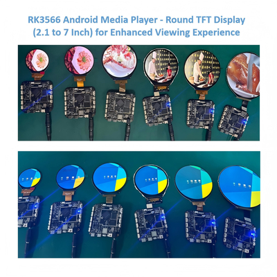 3.4 اینچ دور TFT LCD تبلیغاتی مانیتور رسانه ای با اندروید RK3566