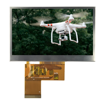 4.3 اینچ روشنایی بالا 1000nits ماژول LCD TFT 480x272 وضوح و صفحه لمسی اختیاری