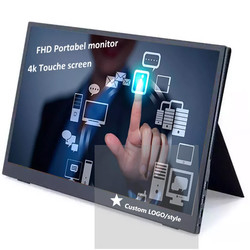 FHD 1920*1080 مانیتور لمسی قابل حمل 15.6 اینچی IPS برای حالت های نمایش انعطاف پذیر و زاویه دید گسترده
