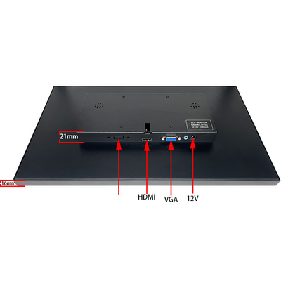 مانیتور قابل حمل LCD HDMI 15.6 اینچی با رزولوشن HD 1920*1080 پیکسل برای کنترل صنعتی، نظارت امنیتی