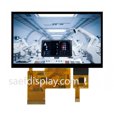 4.3" 1000nit IPS TFT LCD. 480×272 RGB. لمس ظرفیتی. RGB 24 بیتی موازی. -30 درجه سانتیگراد تا +80 درجه سانتیگراد (ایالات متحده / آلمان).