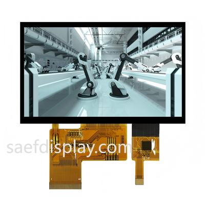 4.3" 1000nit IPS TFT LCD. 480×272 RGB. لمس ظرفیتی. RGB 24 بیتی موازی. -30 درجه سانتیگراد تا +80 درجه سانتیگراد (ایالات متحده / آلمان).