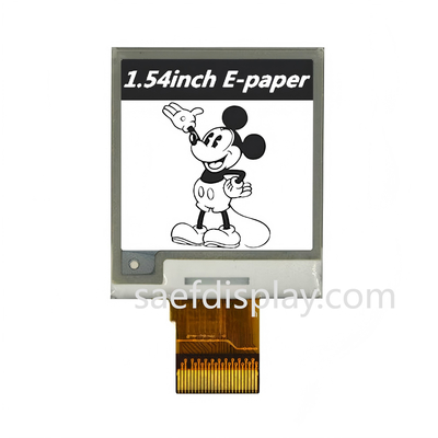 1.54" صفحه نمایش جوهر الکترونیک 200×200 B/W رابط SPI انرژی بسیار کم دمای صنعتی
